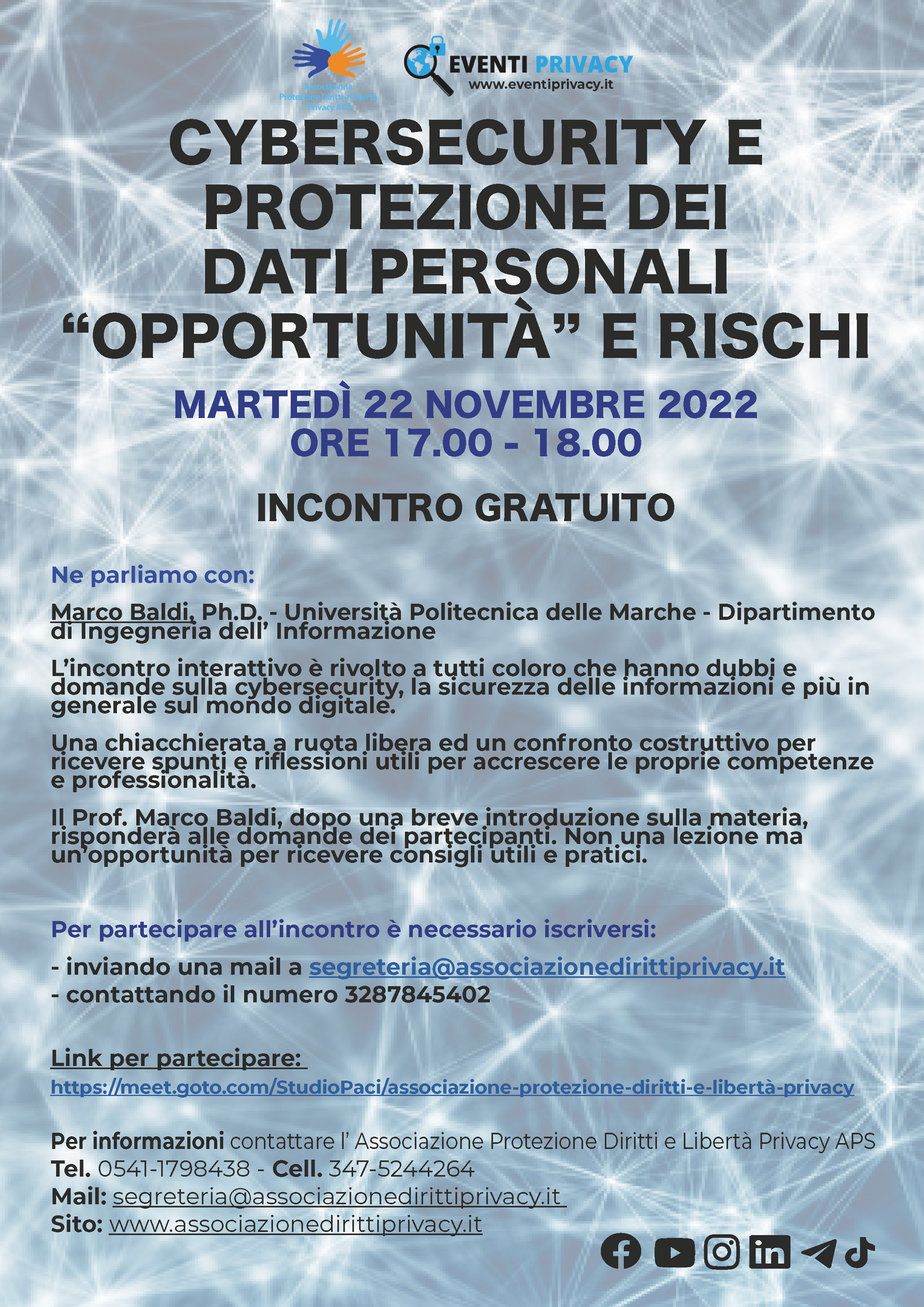 CYBERSECURITY E PROTEZIONE DEI DATI PERSONALI